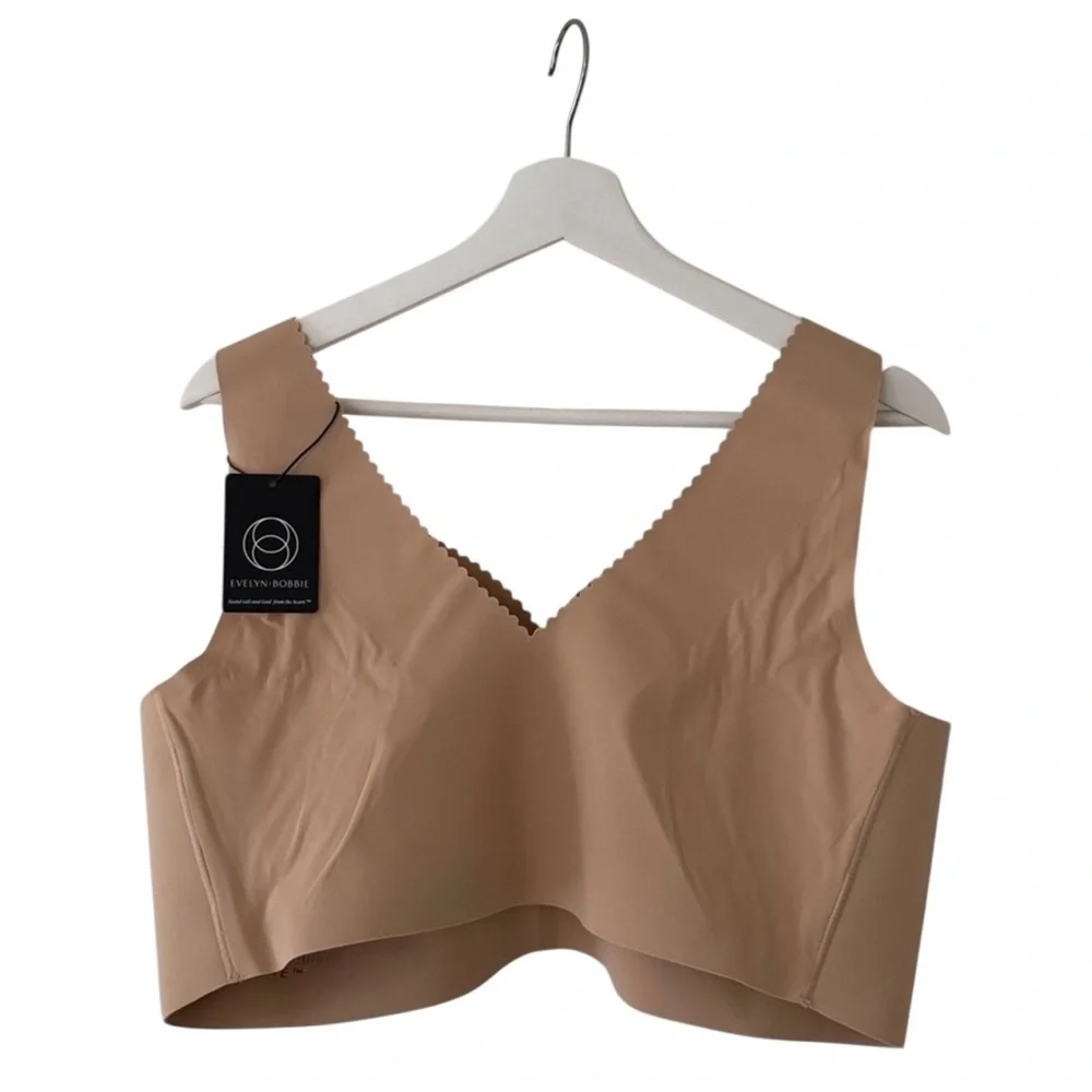 NWT Evelyn & Bobbie Evelyn Bra 3XL Beige Nude Seamless Wirefree Ultra Lift - Picture 3 of 5